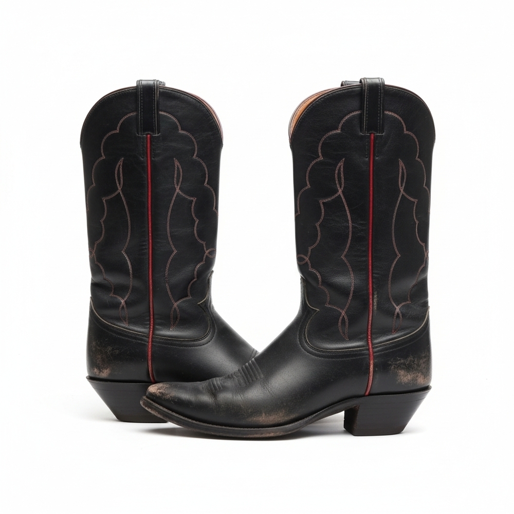 Vintage Tony Lama | Brown Leather Cowboy Boots Mens 9